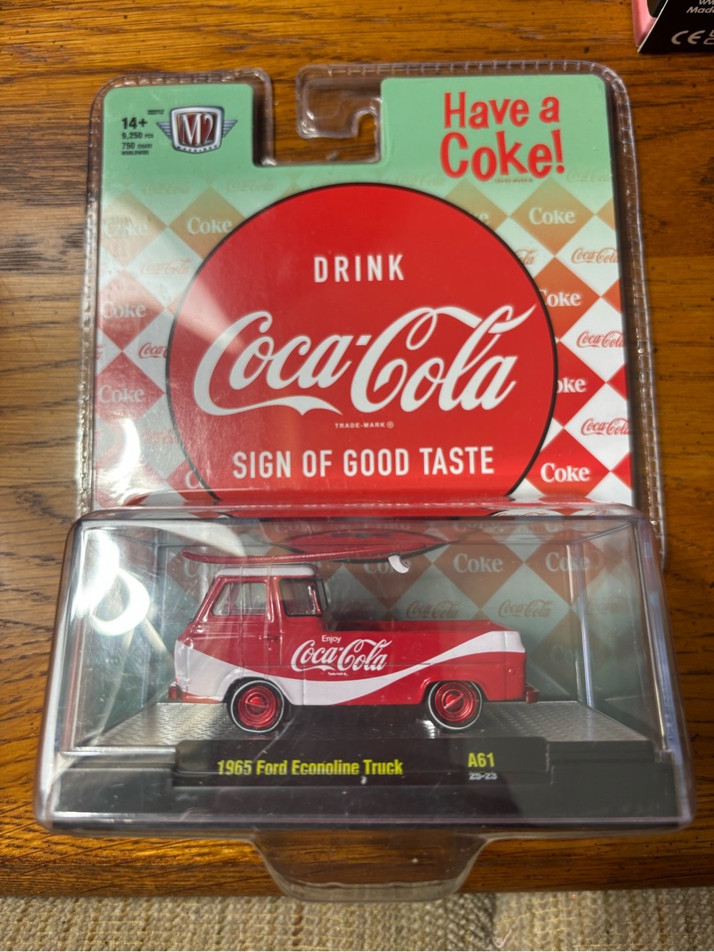 Coca Cola Red and White 1965 Ford Econoline Truck Toy CHASE - HARD TO FIND